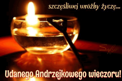 Migająca świeca w andrzejki